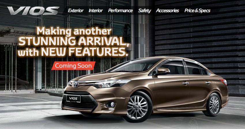 Toyota Vios 2015 chuẩn bị được ra mắt tại Malaysia