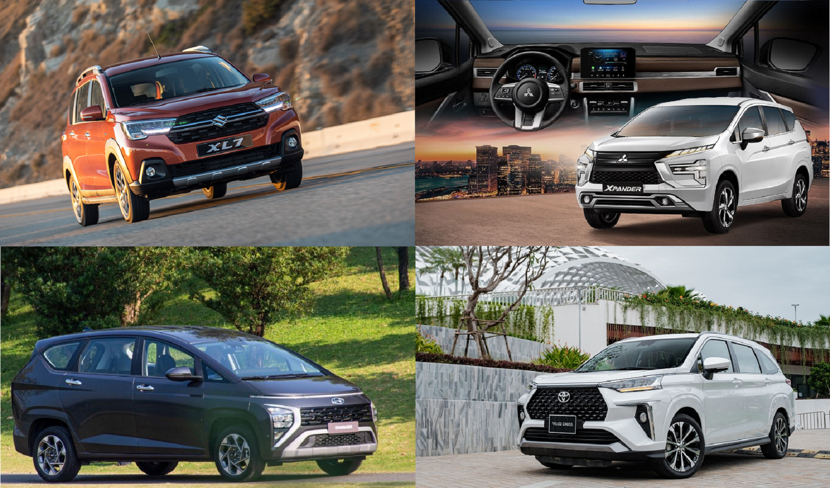 Xe gia đình cỡ nhỏ hụt hơi, Mitsubishi Xpander và Toyota Veloz trượt dốc