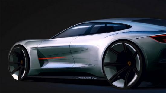 siêu xe Porsche Mission E concept2