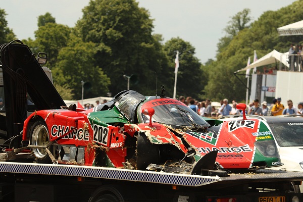 Mazda 767B “diễu kiểng” ở Goodwood Festival of Speed cũng dính tai nạn