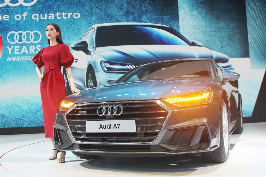 VMS 2018: Ảnh thực tế Audi A7 Sportback và Q8 tại Việt Nam