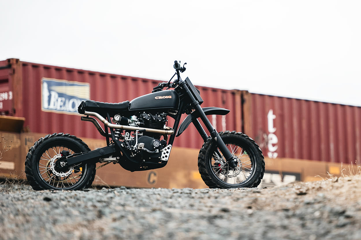 Honda CB450 lột xác quái thú off-road